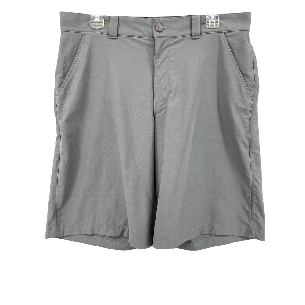 Under Armour Golf Shorts Mens 34 Grey Performance Flat Front 1201015